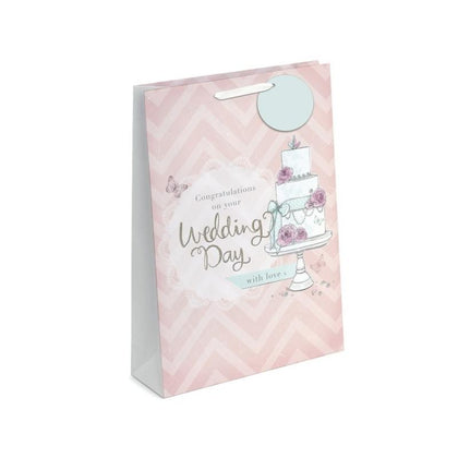Pack of 12 Cake Design Extra Large Wedding Day Gift Bags