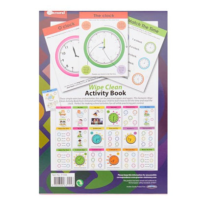 A5 22 Pages Wipe Clean Activity Time Book With Pen by Ormond