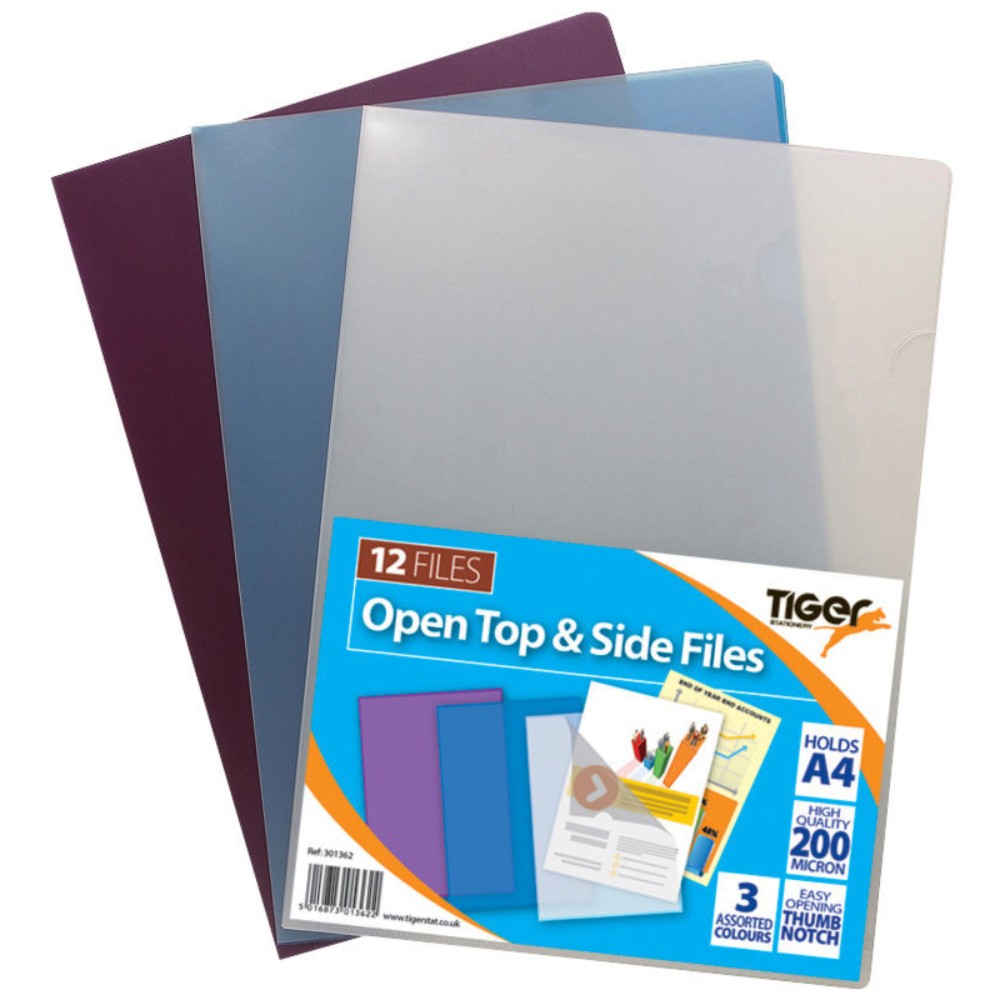 12 x A4 Coloured Report Files– Choice Wholesale
