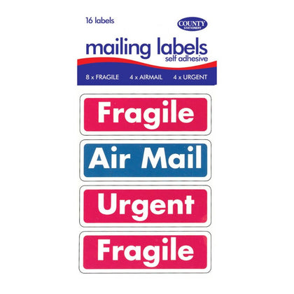 Fragile/Airmail/Urgent Labels
