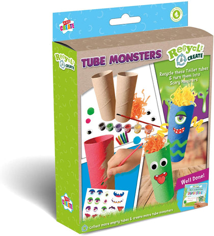 Make Scary Monster Using Recycled Pyo Tubes by Kids Create