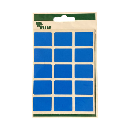 Pack of 60 Blue 19 x 25mm Rectangular Labels