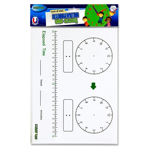 Whiteboard Clock by Clever Kidz– Choice Wholesale