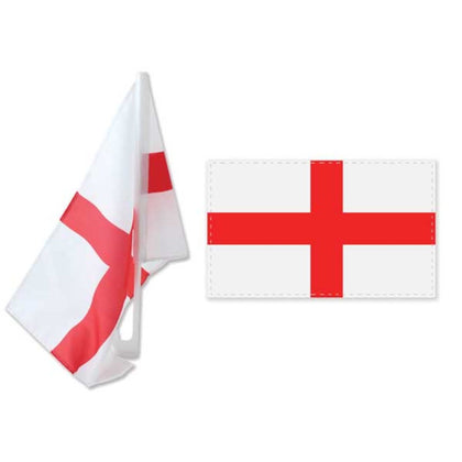St George's England Twin Pack Car Flags
