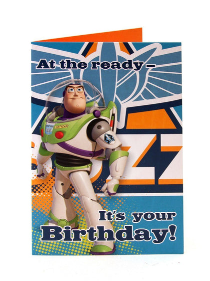 disney toy story buzz lightyear at the ready it's your birthday ! birthday card