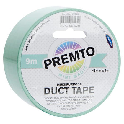 48mm x 9m Multipurpose Pastel Mint Magic Green Duct Tape by Premto