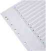 20 Part A-Z Index Extra Wide Dividers Reinforced Multi-Colour Tabs
