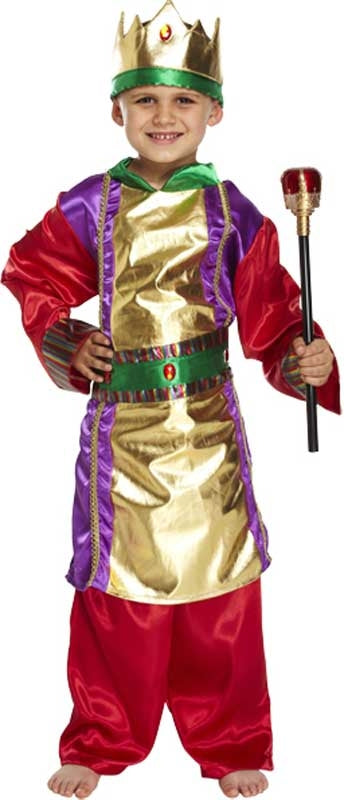 Children's Nativity King Fancy Dress Costume Ages 7-9 Years