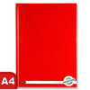 A4 160 Pages Ketchup Red Hardcover Notebook by Premto