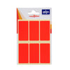 Pack of 24 25 x 50mm Fluorescent Red Labels