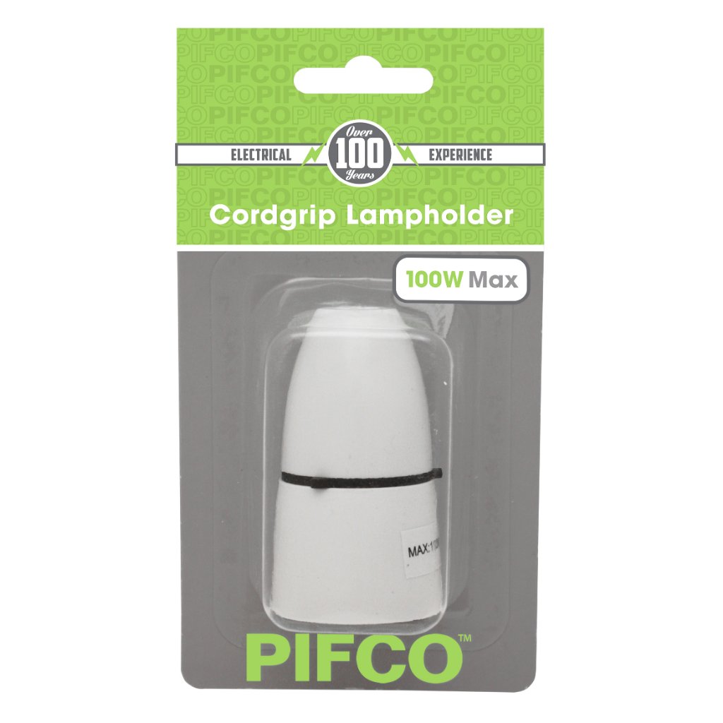 Cord Grip Lampholder Max 100w by Pifco