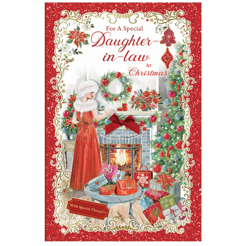 A Heartfelt Wishes For Daughter In Law With Special Thoughts Christmas Card
