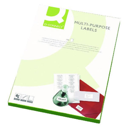 Multipurpose Copier Labels 105x37mm 16 Per Sheet White (Pack of 1600)
