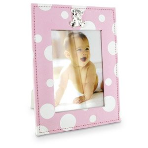 Pink Polka Dot Baby Photo Frame