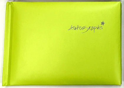 Green Autograph Book 100 pages - Signature End of Term School Leavers