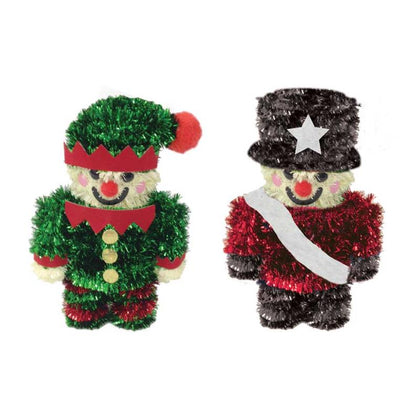 Elf / Nutcracker Christmas Tinsel Decoration