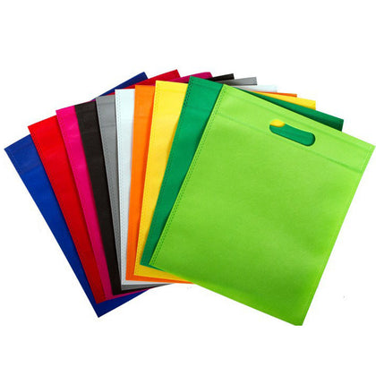 Green Coloured 45x35cm Non Woven Bag with Carry Handles- Party Treat Goodie Gift Bag