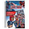 Captain America A5 Hardback Notebook with Stickers