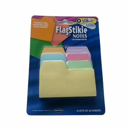 Pack of 120 Assorted Colour  Index & Note Taking Page Marker Sticky Notes