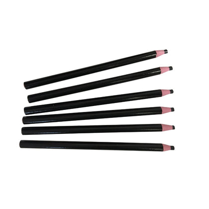 Pack of 12 Black Chinagraph Pencils by Janrax - Peel Off China Markers