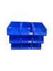 Stackable Blue Storage Pick Bin with Riser Stands 325x210x130mm