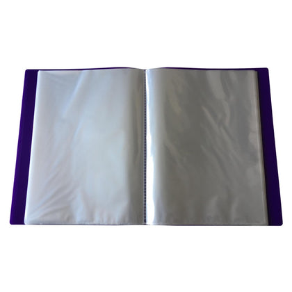 A4 Purple Flexible Cover 150 Pocket Display Book