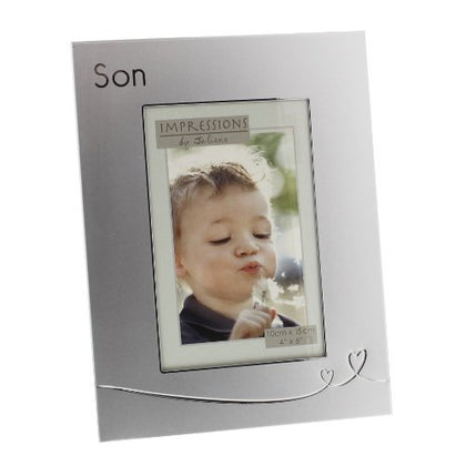 Juliana 2 Tone Silver Frame with Heart Design - Son