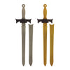 Sword Broad 66Cm Gold/Silver (12 Pack)