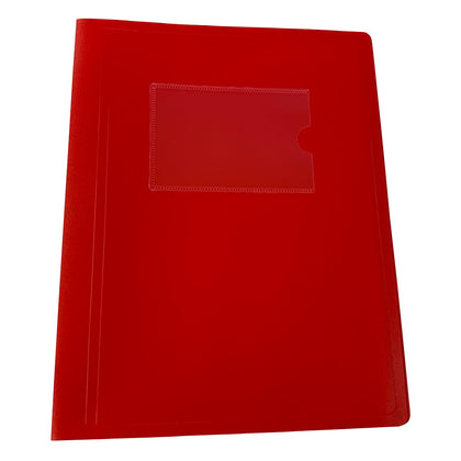 A5 Red Flexible Cover 20 Pocket Display Book