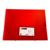 Janrax A4 Clearview Red 3 Flap Folder with Elasticated Closure
