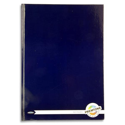 A4 160 Pages Admiral Blue Hardcover Notebook by Premto