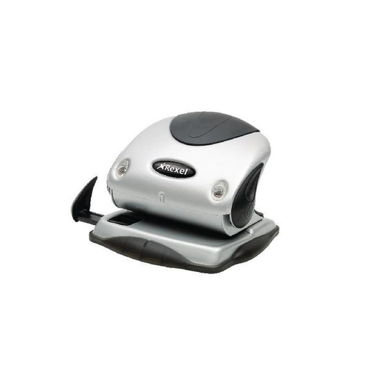 Rexel Precision P215 Hole Punch Silver/Black 2100738