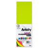 4 "x 12" 150gsm 50 Sheets Fluorescent Card by Premier Activity