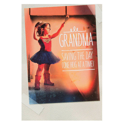 Grandmother Hallmark Warner Bros Mother's Day Card 'Saving The Day' - Medium