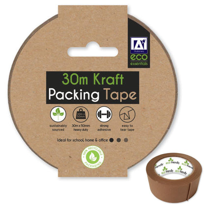 30m x 50mm Heavy Duty Kraft Packing Tape