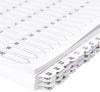 1-100 Index Multi-Punched Reinforced Board Clear Tab A4 White