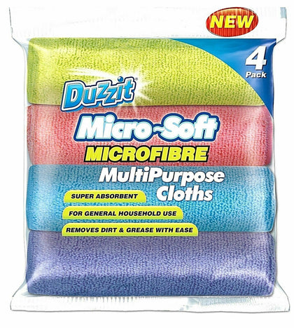 Pack of 4 Duzzit Microfibre Cloth