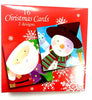 Pack of 16 Christmas Cards 2 Designs - Santa & Snowman
