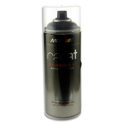 400ml Can Art Jet Black Spray Paint by Carat