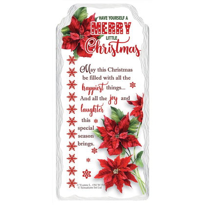 Merry Little Christmas Design Hanging Plaque