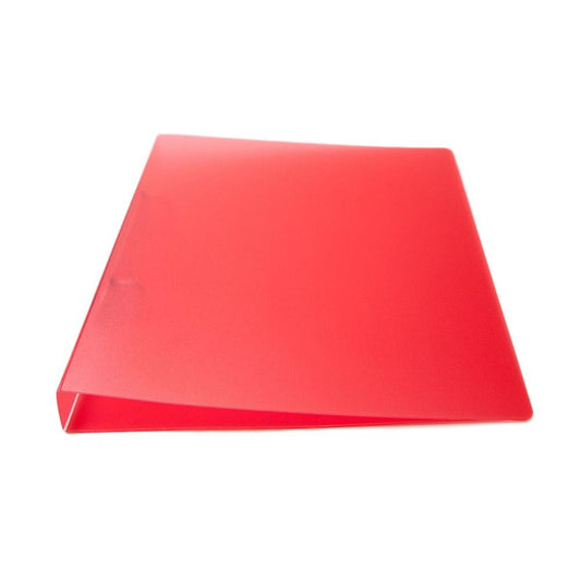 A4 Slim Red Translucent Ringbinder - Filing Ring Binder Storage