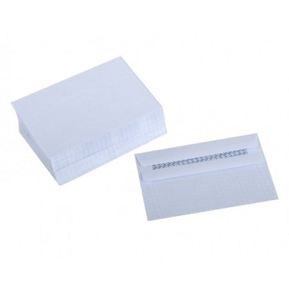 Pack of 50 C6 White Self Seal Envelopes