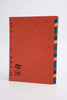 Europa A4 20 Part Strong Pressboard 300gsm Multicoloured Subject Dividers - Made in England
