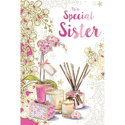 To a Special Sister Celebrity Style Birthday Card