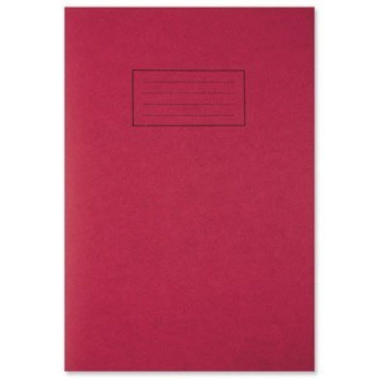Silvine A4 Red Exercise Book - Lined with Margin– Choice Wholesale