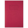 Silvine A4 Red Exercise Book - Lined with Margin