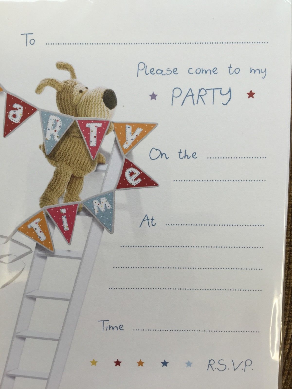 Boofle Party Invitations - Pack of 20 Sheets and Envelopes