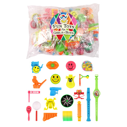 100 Piece Assorted Toy Bags