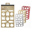 Pack of 96 Traditional Foil Christmas Gift Labels in Hanging Pack