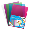Pack of 25 A4 Assorted Colours Open Top & Side Files